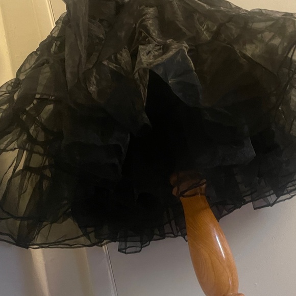 Grace Karin Black Petticoat Crinoline Tutu Skirt Puffy Layered Underskirt Size M - Picture 8 of 8